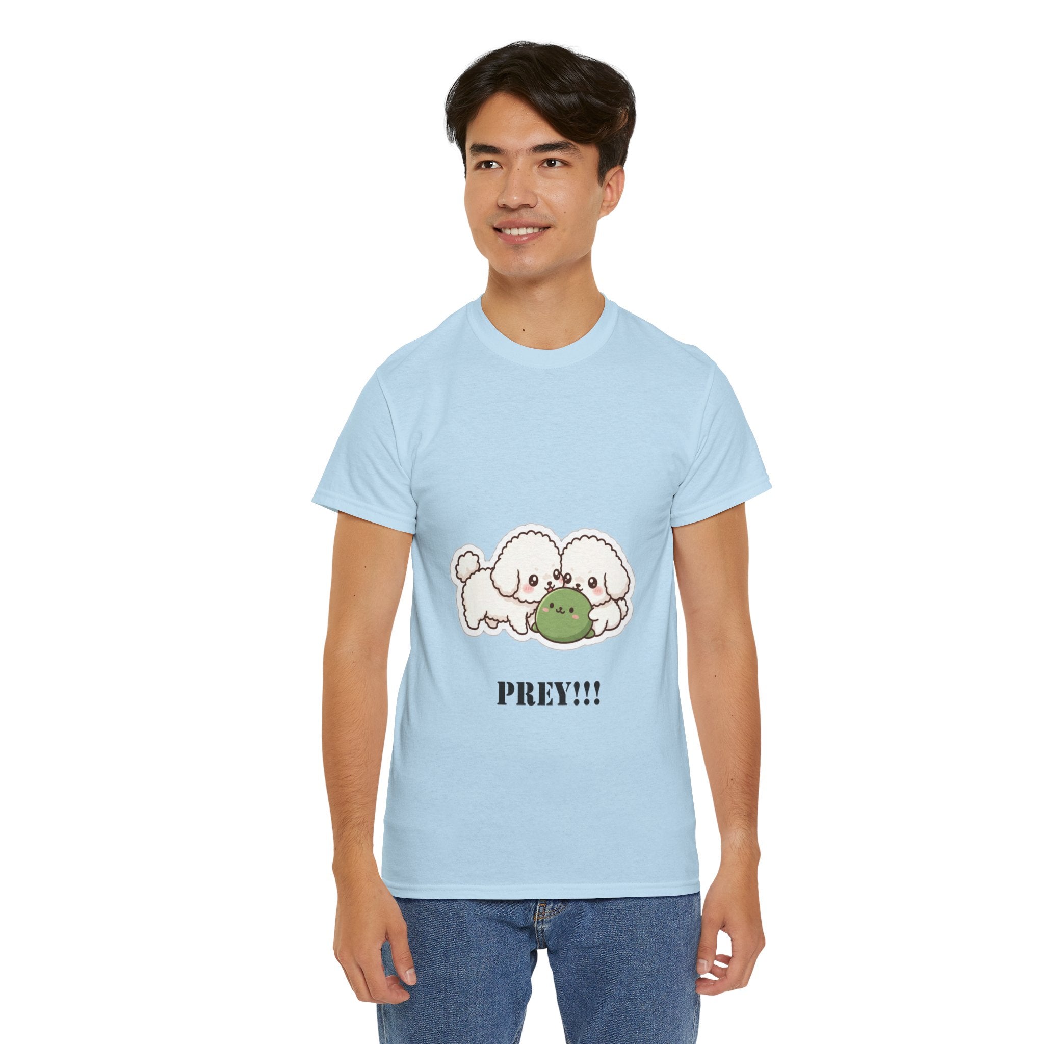 Cute Dogs Playing With Frog "PREY!!!" Tee