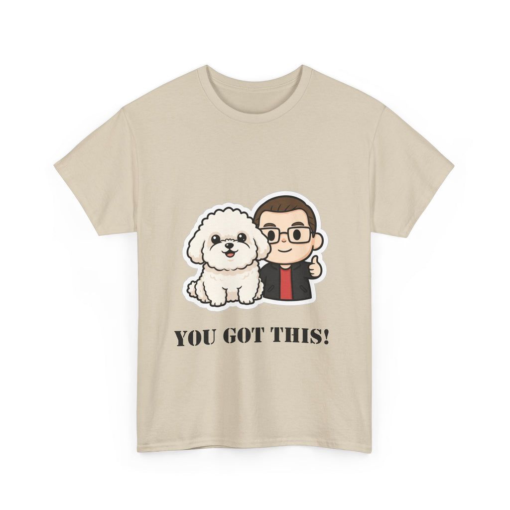 You Got This! Cute Dog & Person Motivational T‑Shirt