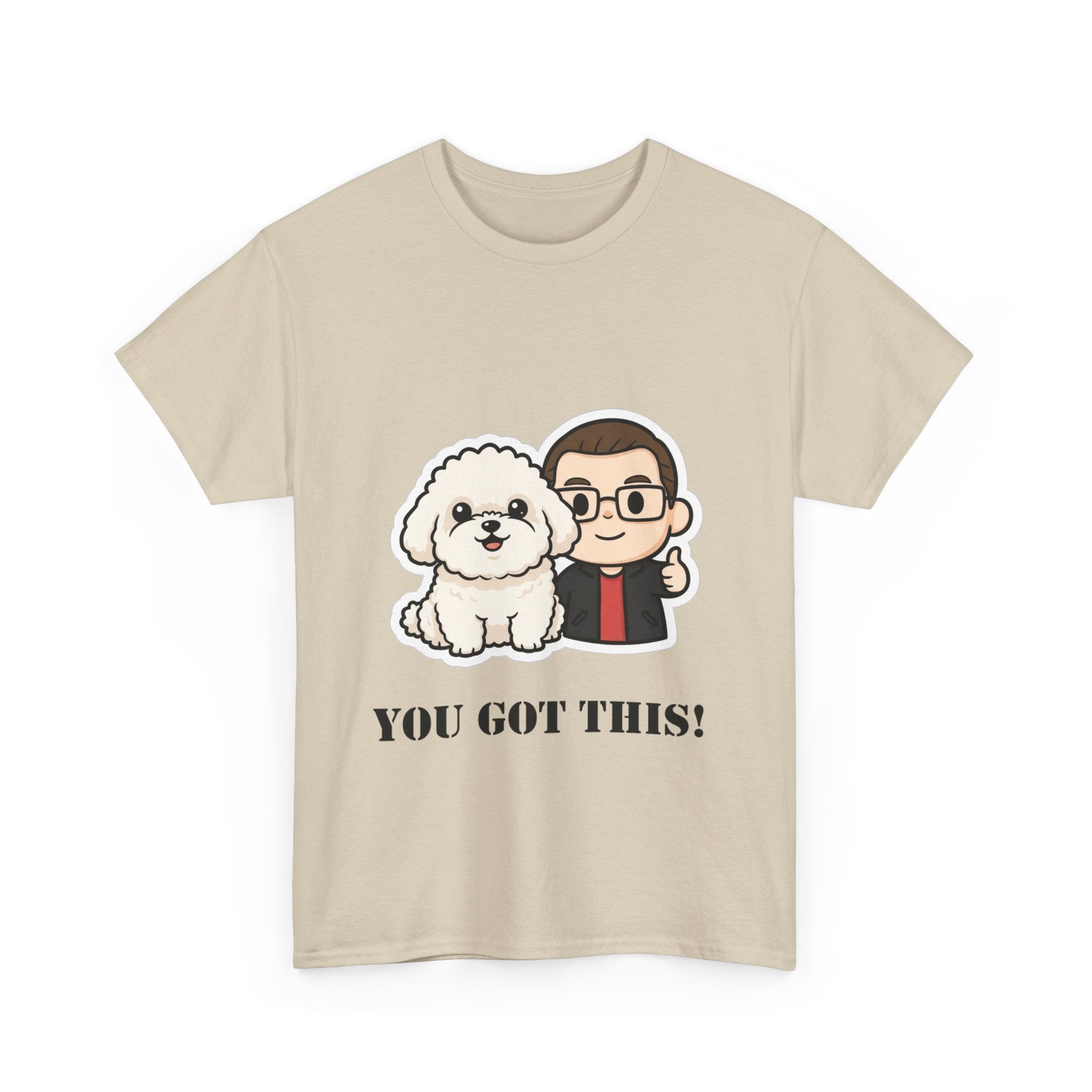 You Got This! Cute Dog & Person Motivational T‑Shirt