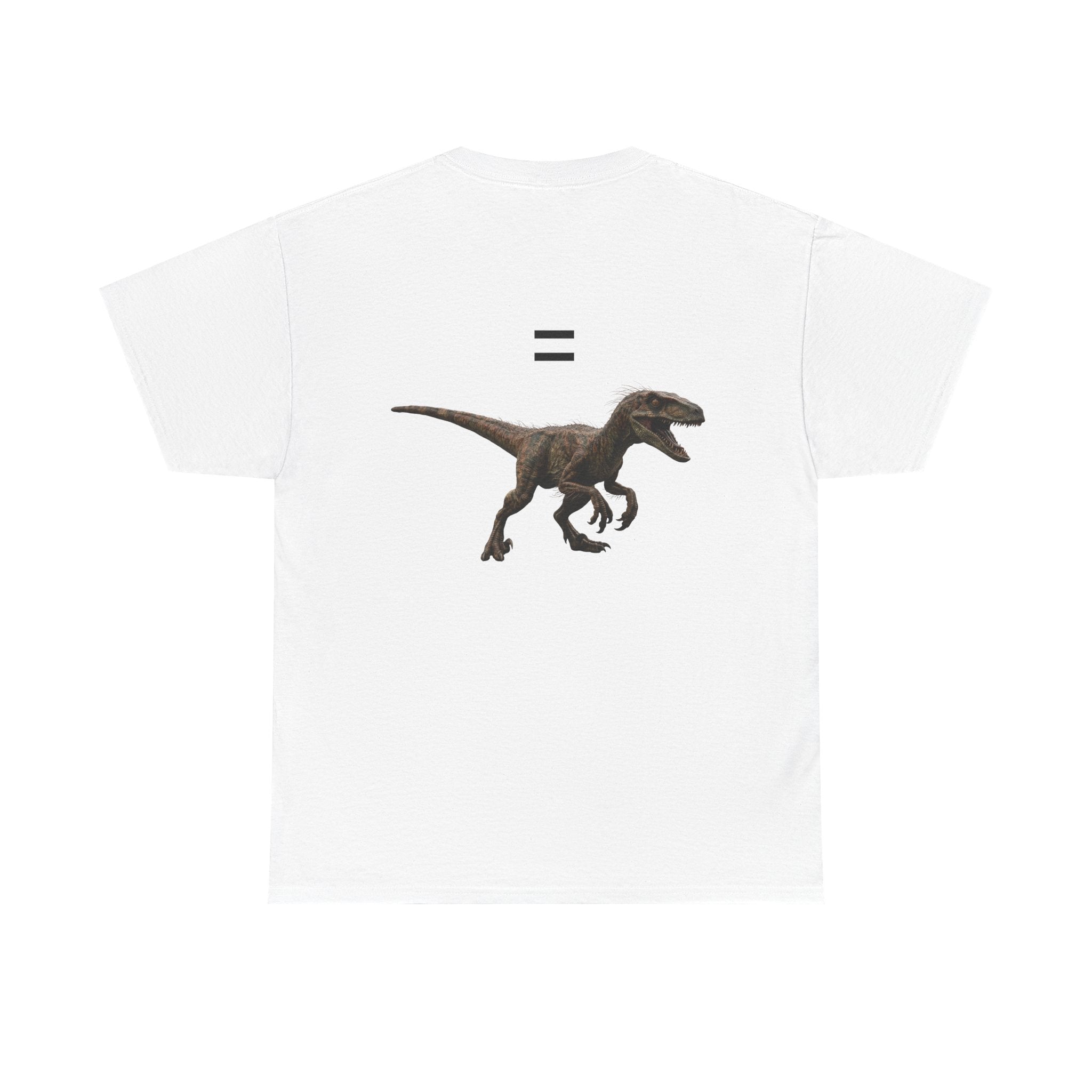 Distanceraptor over Timeraptor equals Velociraptor T-Shirt | Dinosaur Illustration Tee