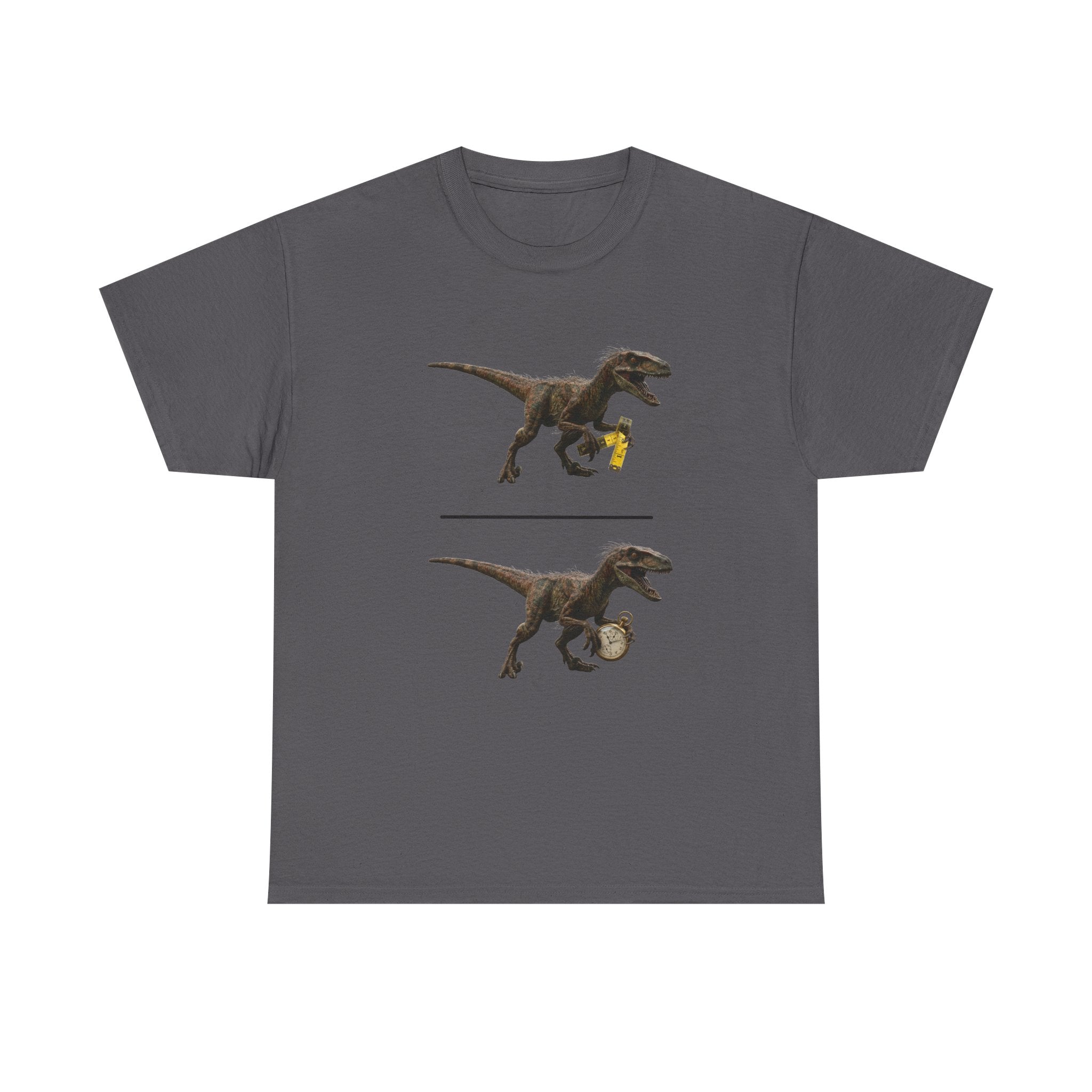 Distanceraptor over Timeraptor equals Velociraptor T-Shirt | Dinosaur Illustration Tee