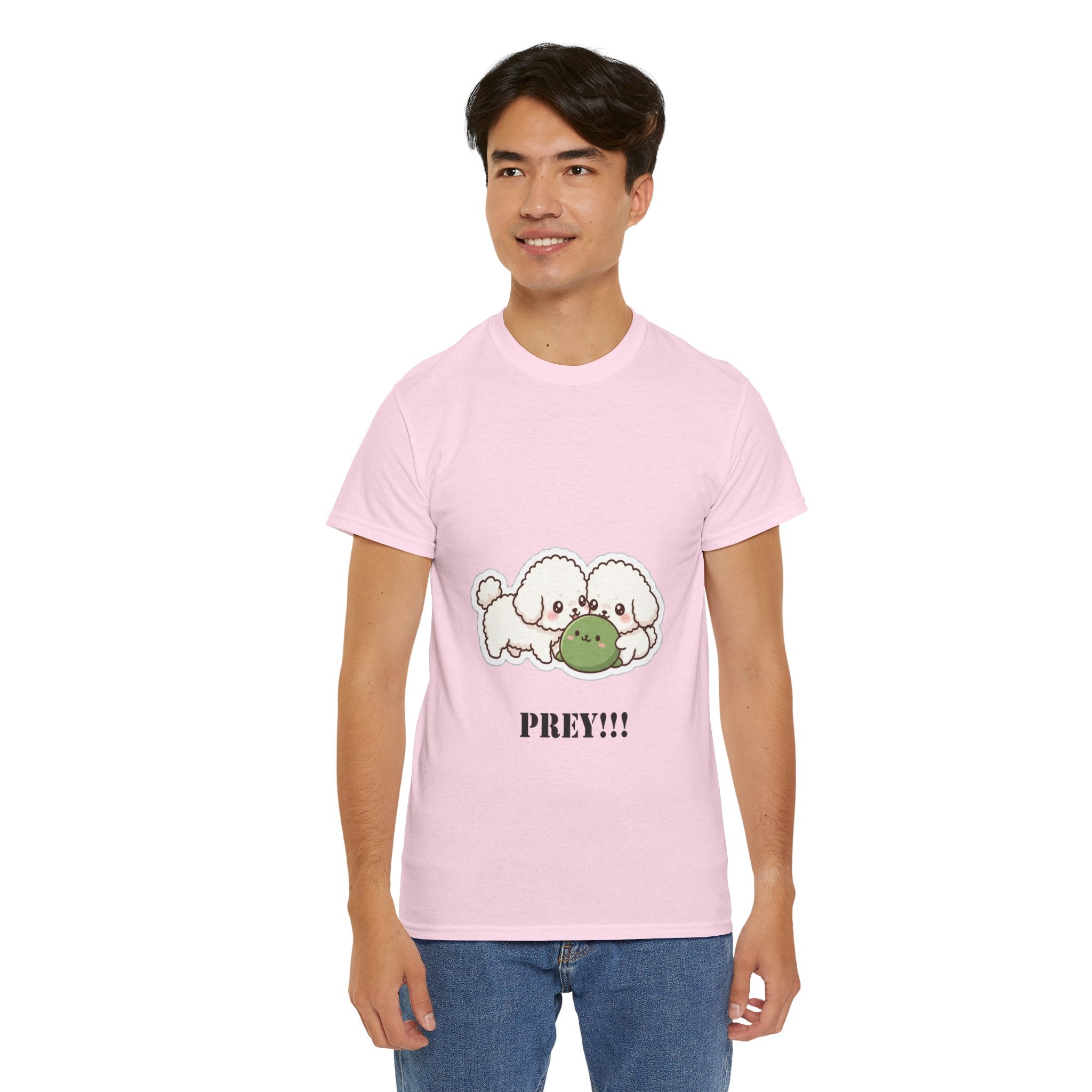Cute Dogs Playing With Frog "PREY!!!" Tee