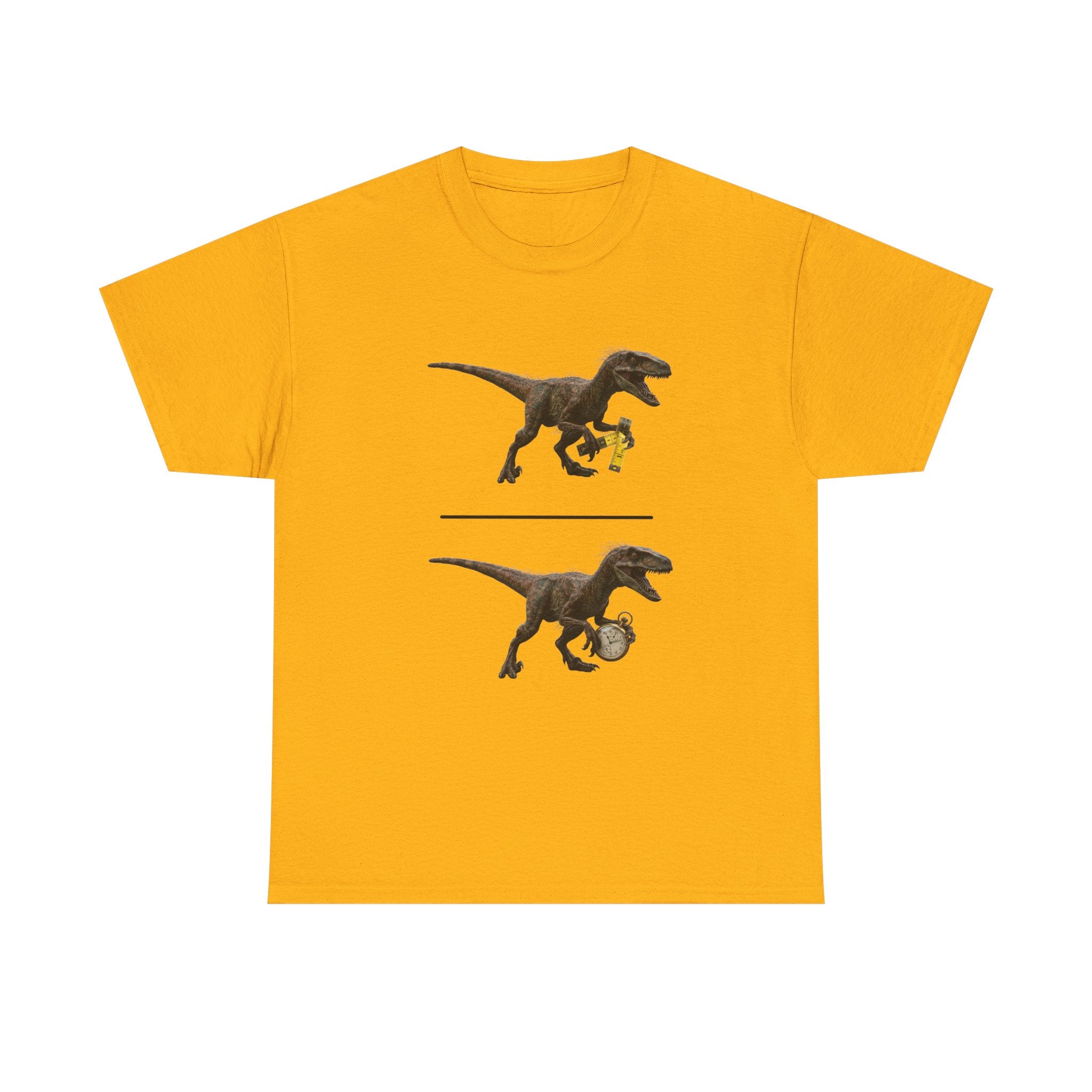 Distanceraptor over Timeraptor equals Velociraptor T-Shirt | Dinosaur Illustration Tee