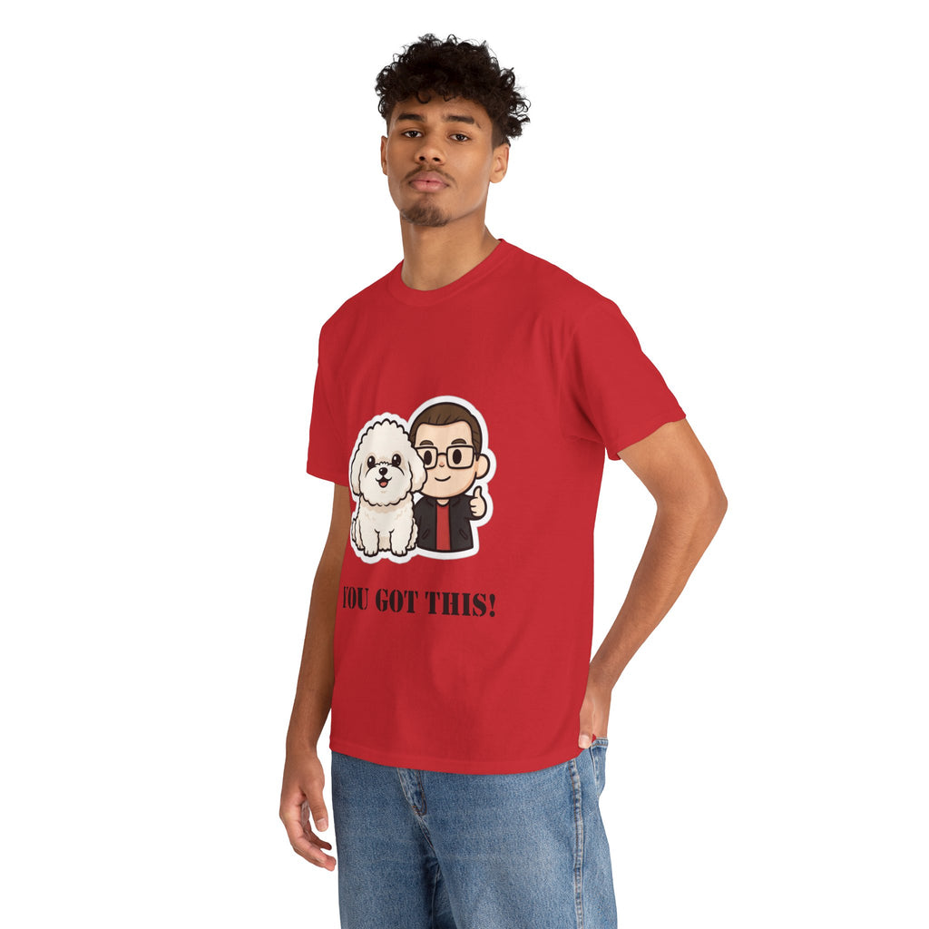 You Got This! Cute Dog & Person Motivational T‑Shirt