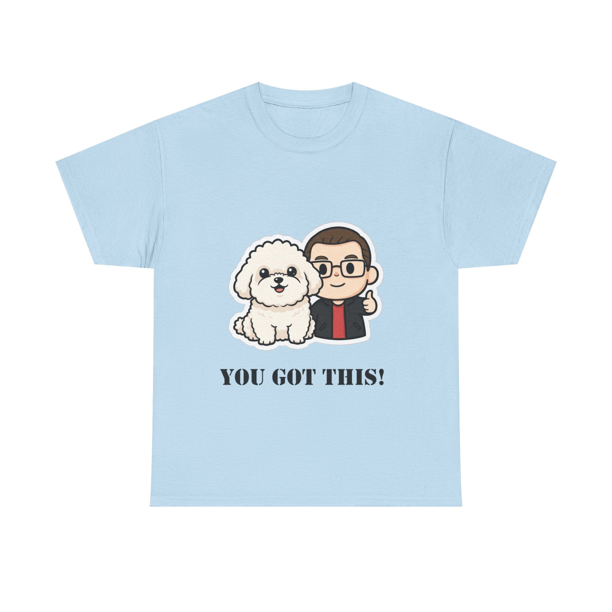 You Got This! Cute Dog & Person Motivational T‑Shirt