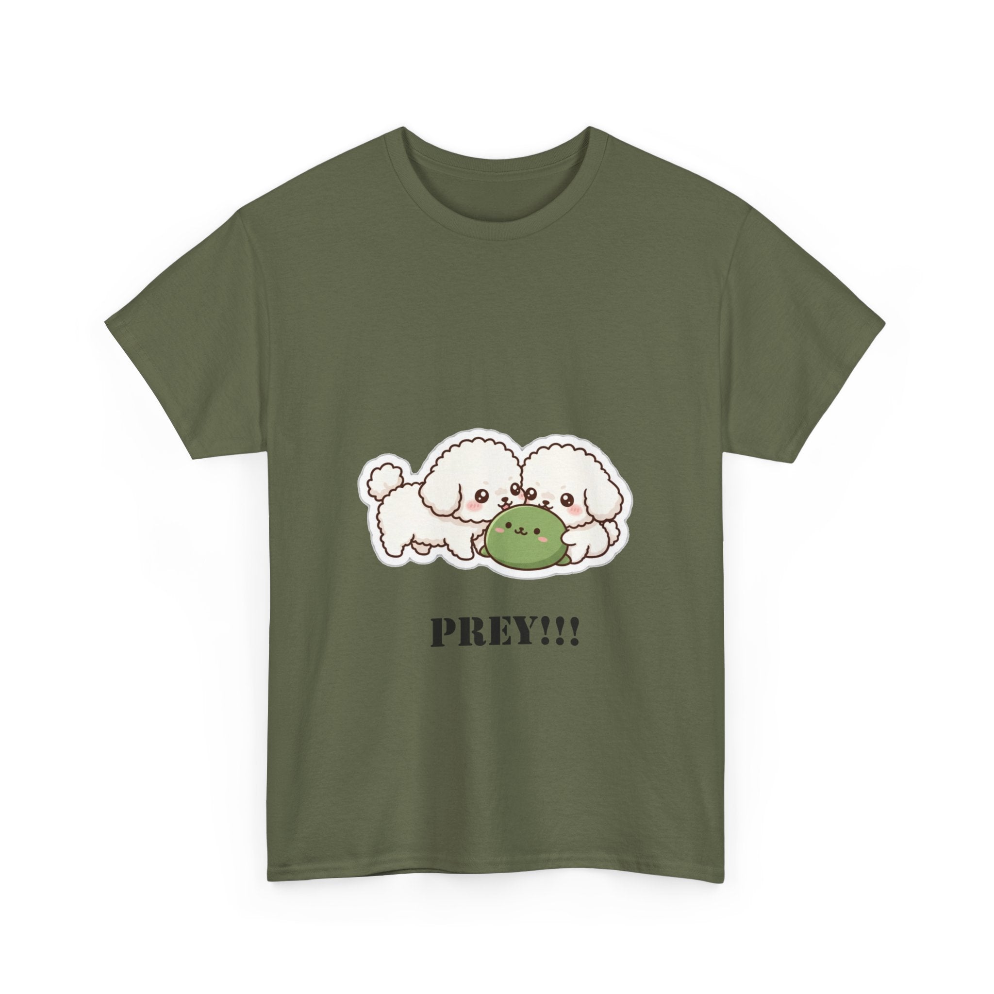 Cute Dogs Playing With Frog "PREY!!!" Tee