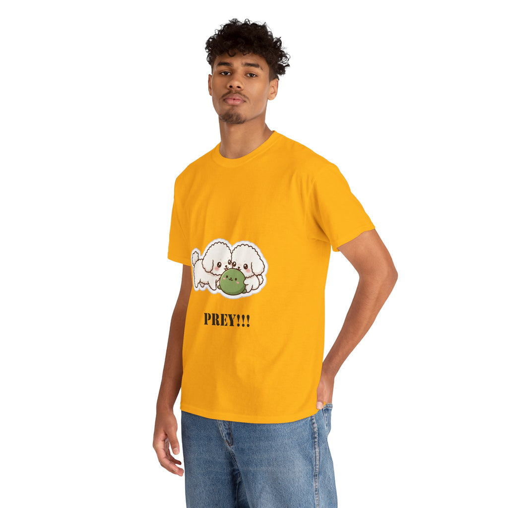 Cute Dogs Playing With Frog "PREY!!!" Tee
