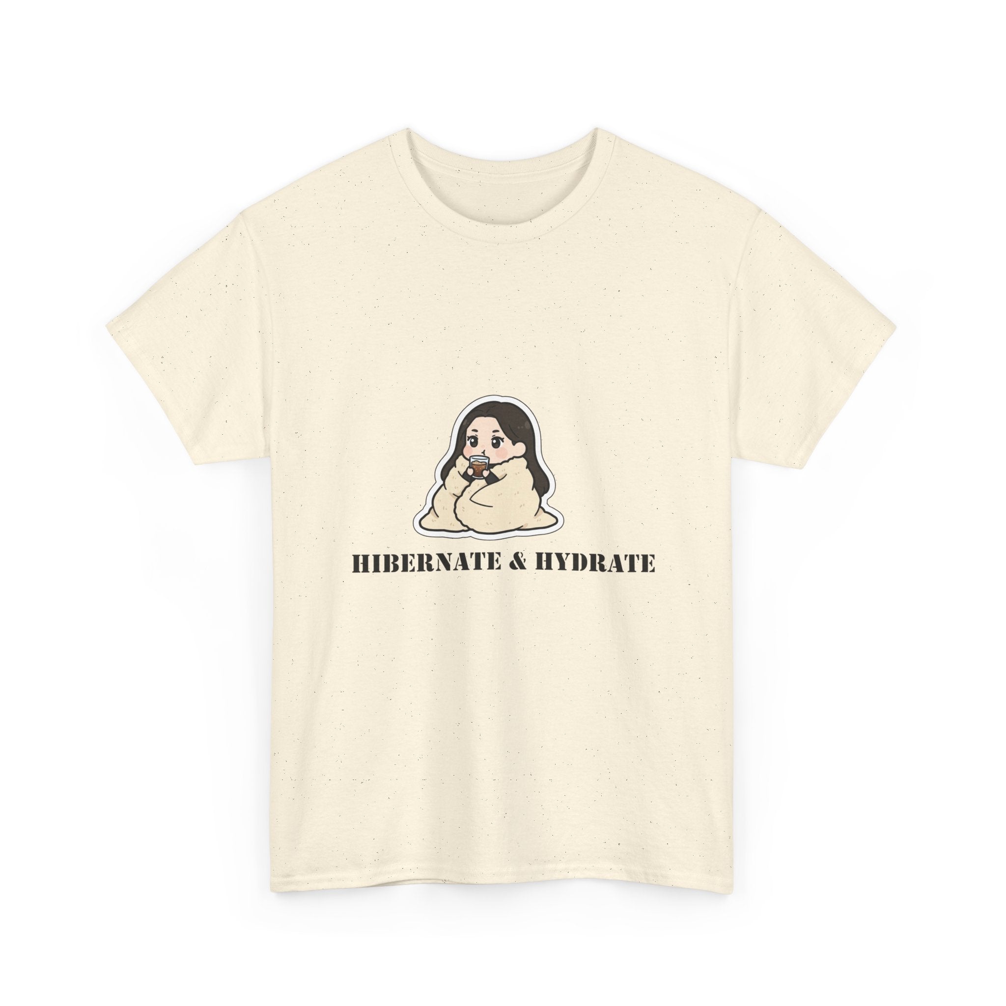 Hibernate & Hydrate Tee — Cozy Sloth Graphic T-Shirt