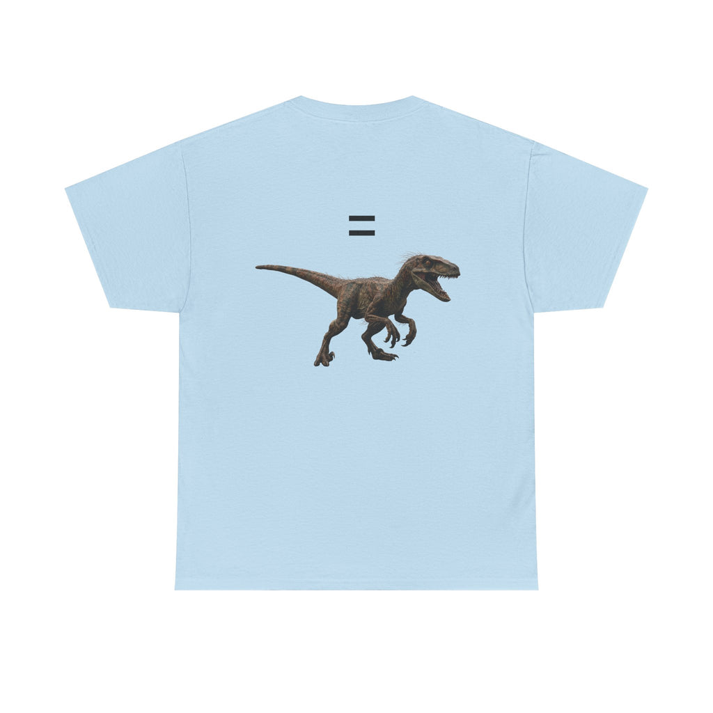 Distanceraptor over Timeraptor equals Velociraptor T-Shirt | Dinosaur Illustration Tee