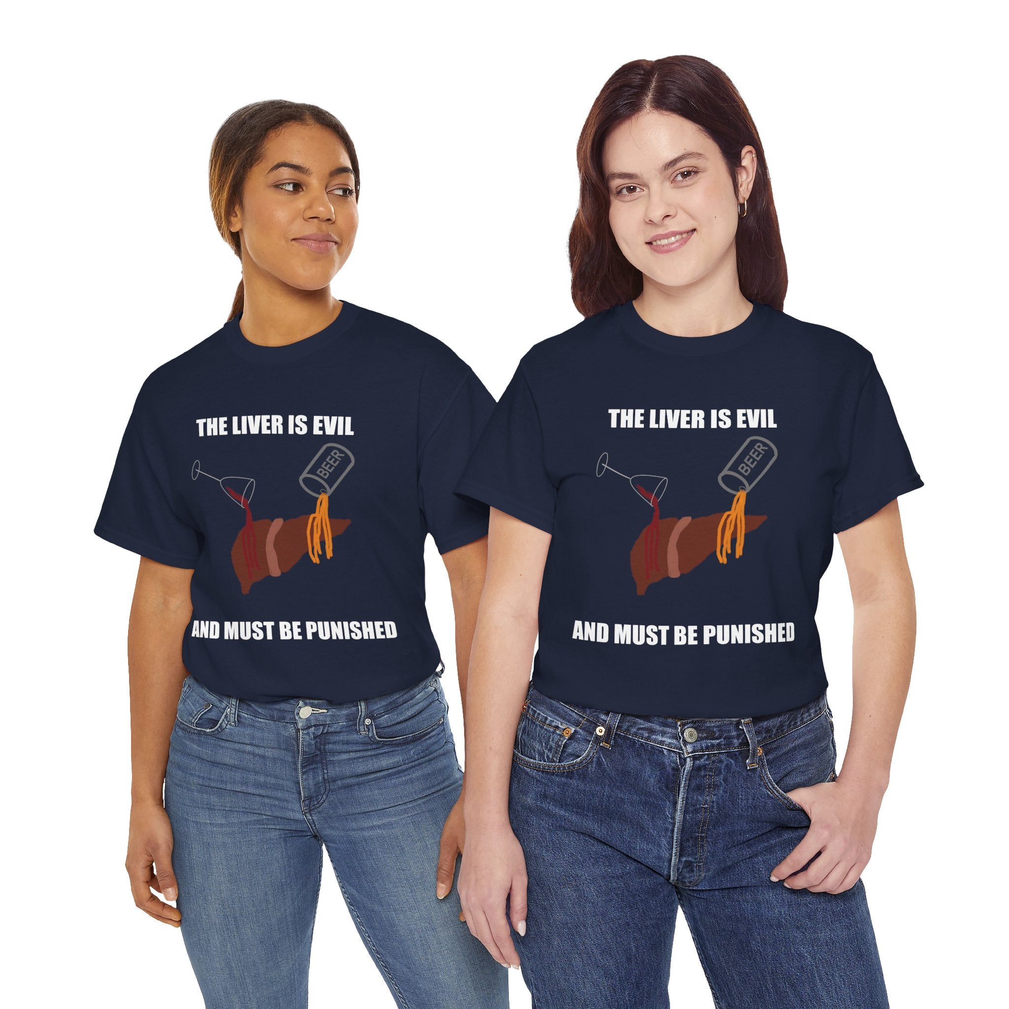 T-Shirt — “The Liver Is Evil and Must Be Punished” Graphic Tee