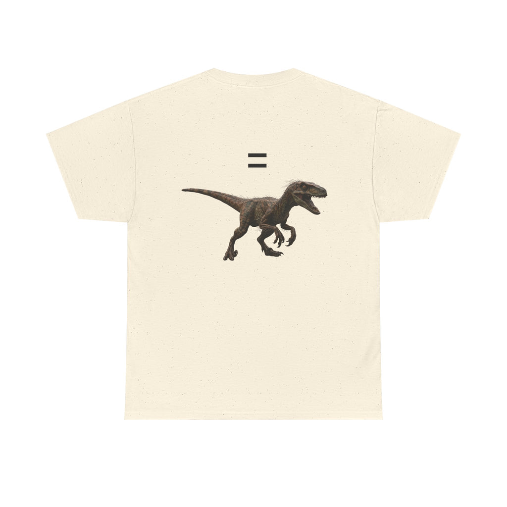 Distanceraptor over Timeraptor equals Velociraptor T-Shirt | Dinosaur Illustration Tee