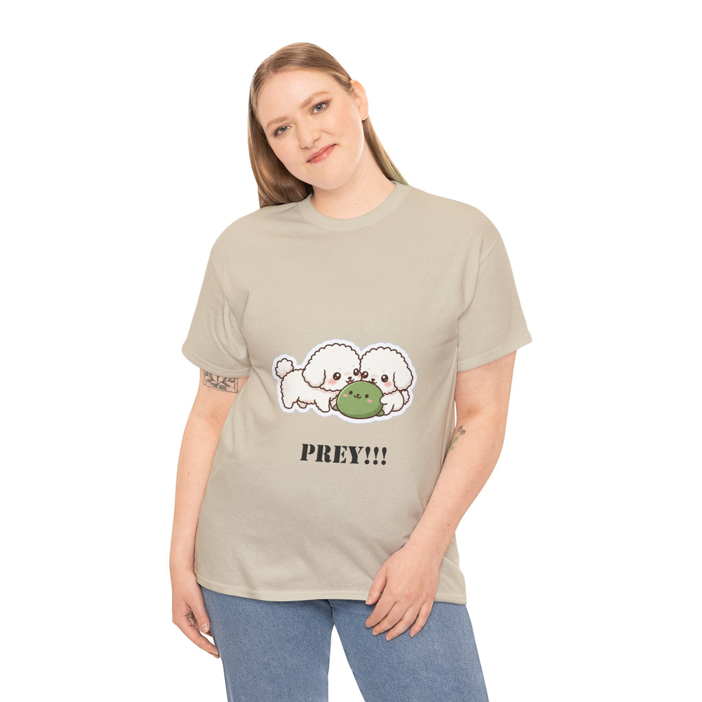 Cute Dogs Playing With Frog "PREY!!!" Tee