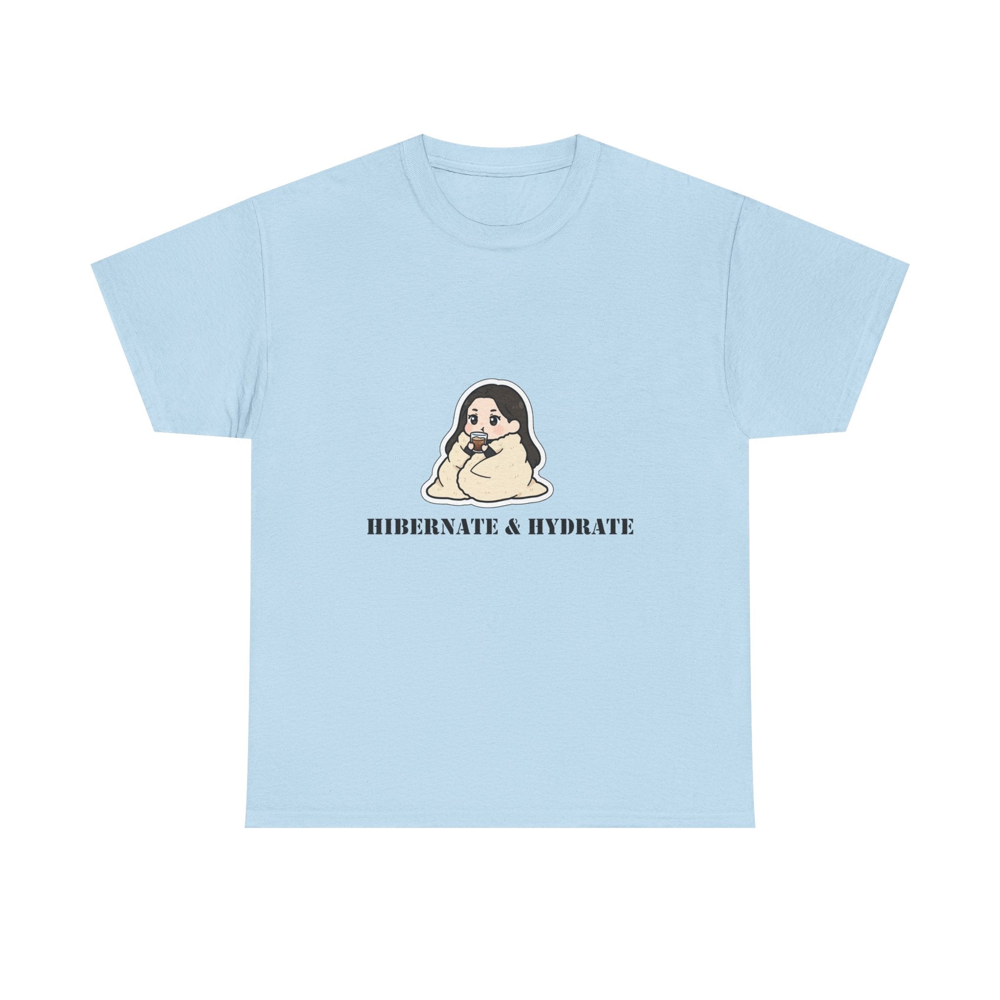Hibernate & Hydrate Tee — Cozy Sloth Graphic T-Shirt