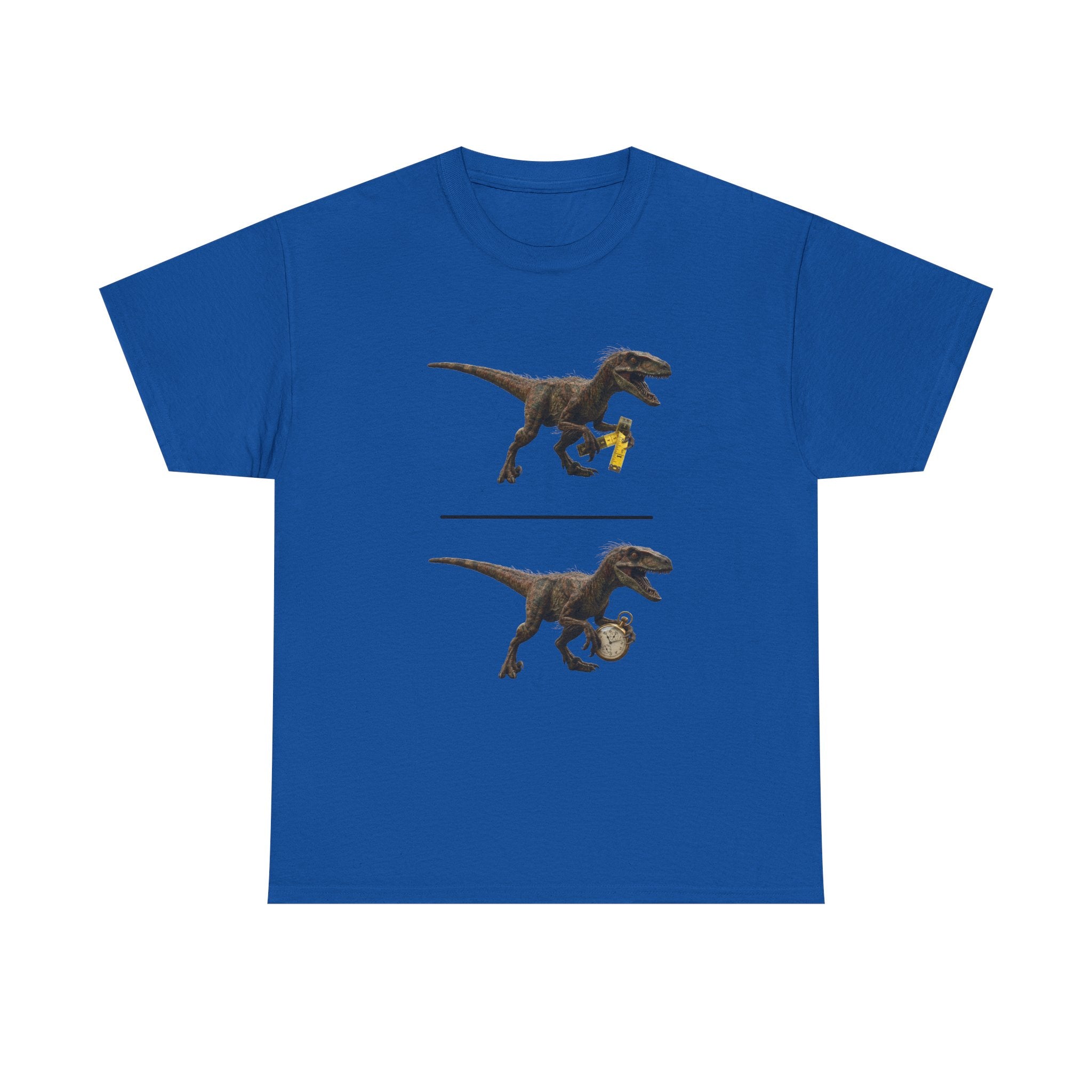 Distanceraptor over Timeraptor equals Velociraptor T-Shirt | Dinosaur Illustration Tee