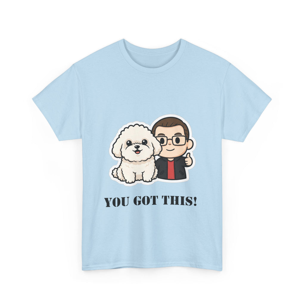 You Got This! Cute Dog & Person Motivational T‑Shirt