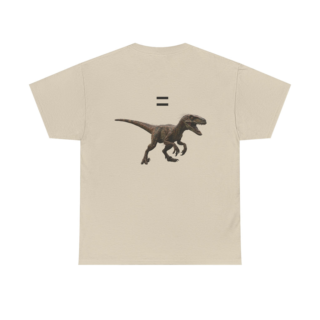 Distanceraptor over Timeraptor equals Velociraptor T-Shirt | Dinosaur Illustration Tee