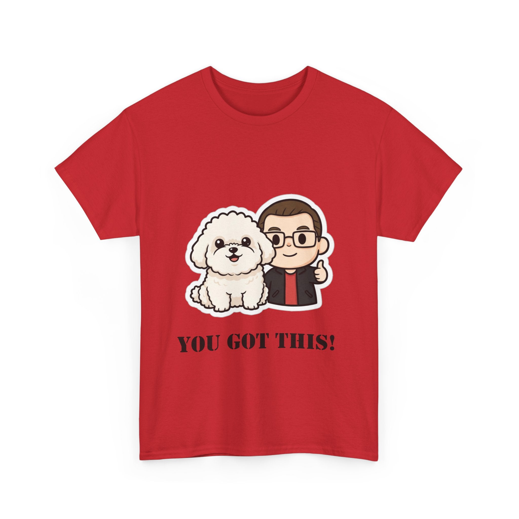 You Got This! Cute Dog & Person Motivational T‑Shirt