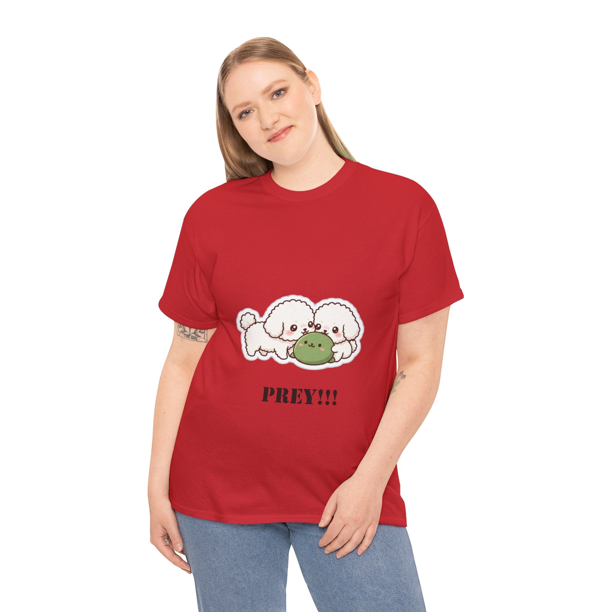 Cute Dogs Playing With Frog "PREY!!!" Tee