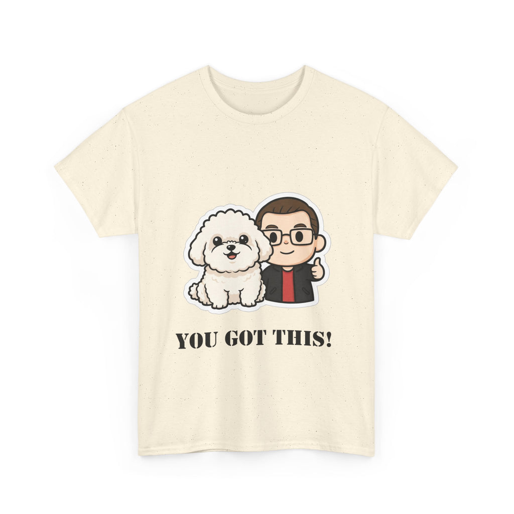 You Got This! Cute Dog & Person Motivational T‑Shirt