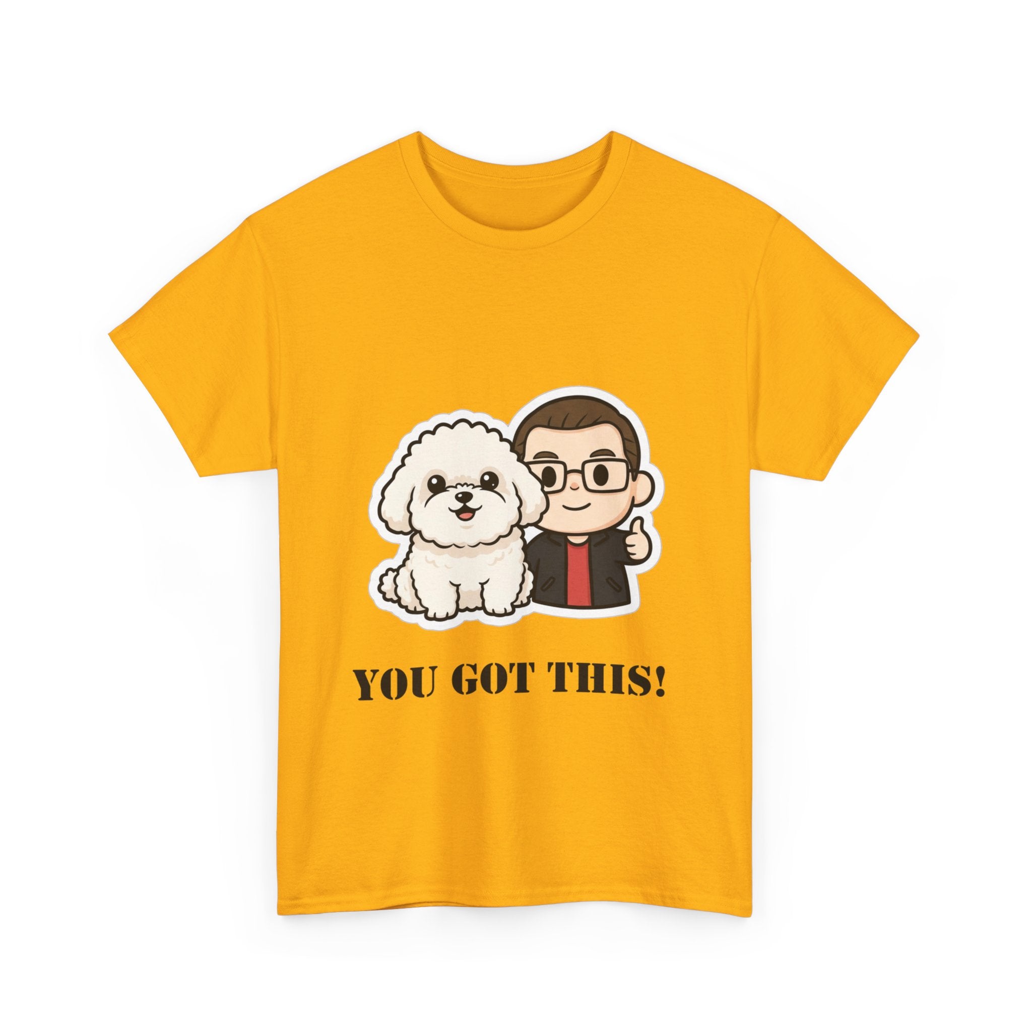 You Got This! Cute Dog & Person Motivational T‑Shirt