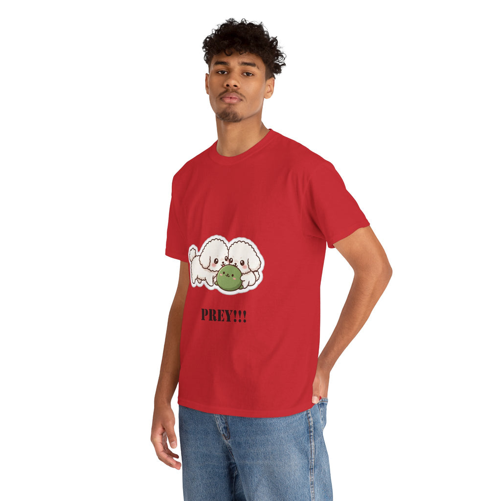 Cute Dogs Playing With Frog "PREY!!!" Tee
