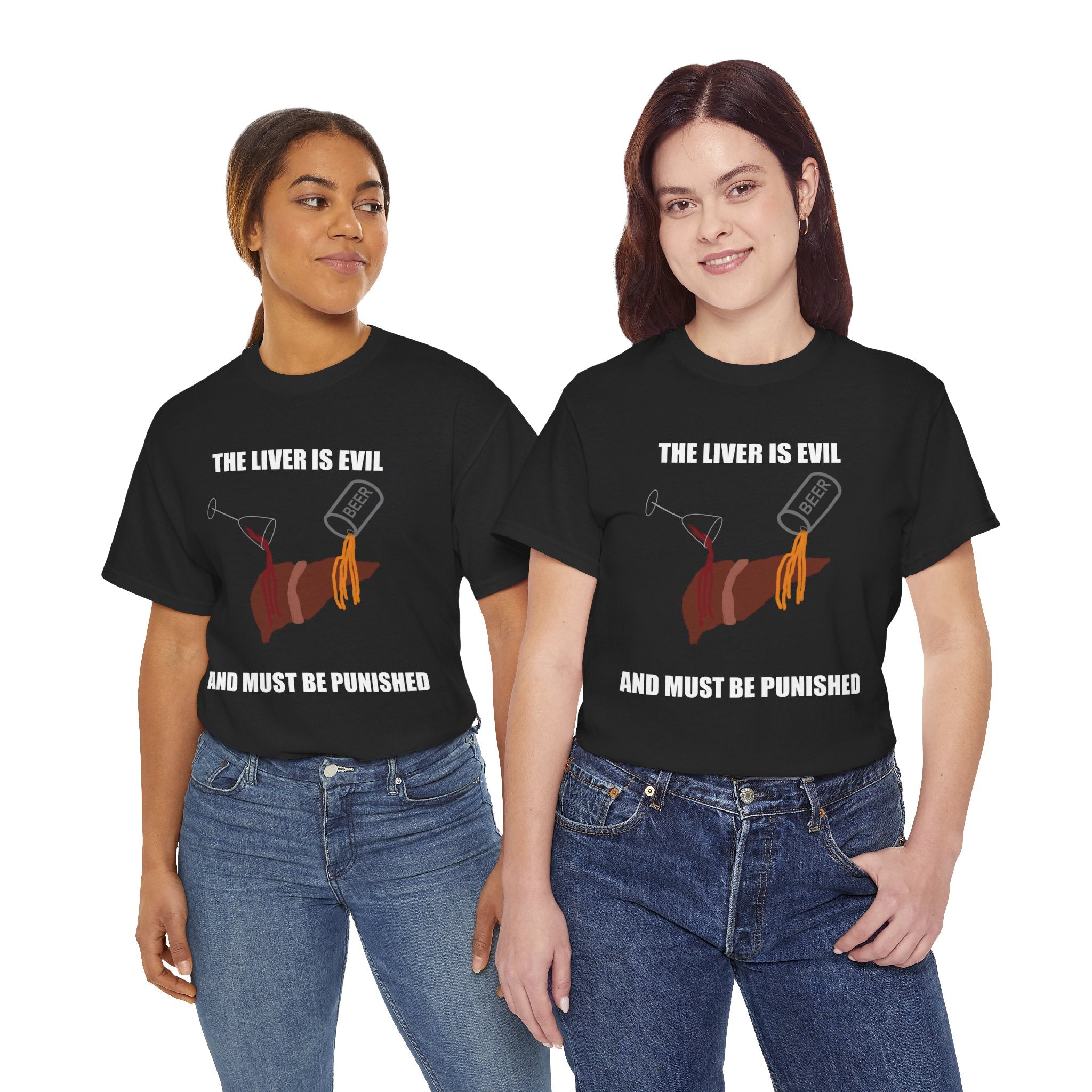 T-Shirt — “The Liver Is Evil and Must Be Punished” Graphic Tee