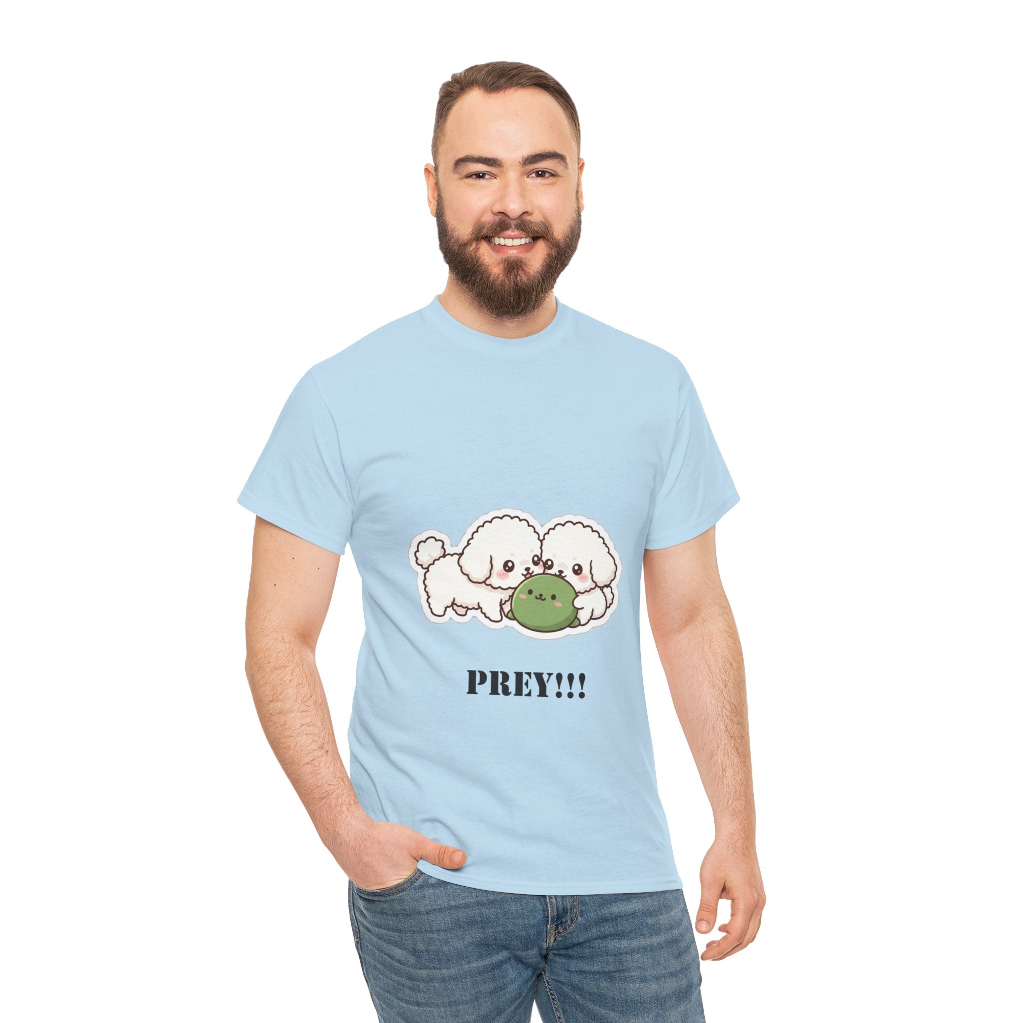 Cute Dogs Playing With Frog "PREY!!!" Tee