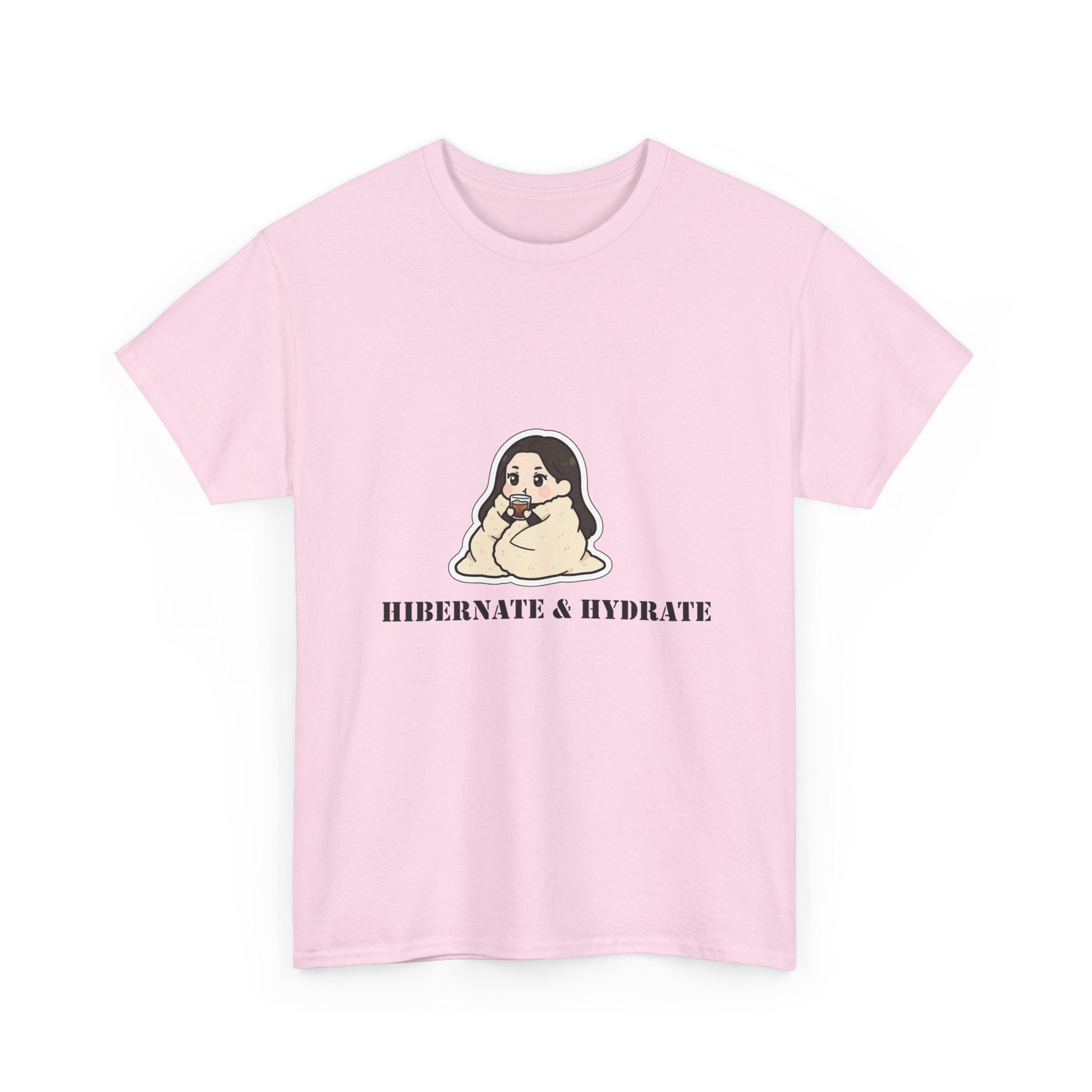 Hibernate & Hydrate Tee — Cozy Sloth Graphic T-Shirt