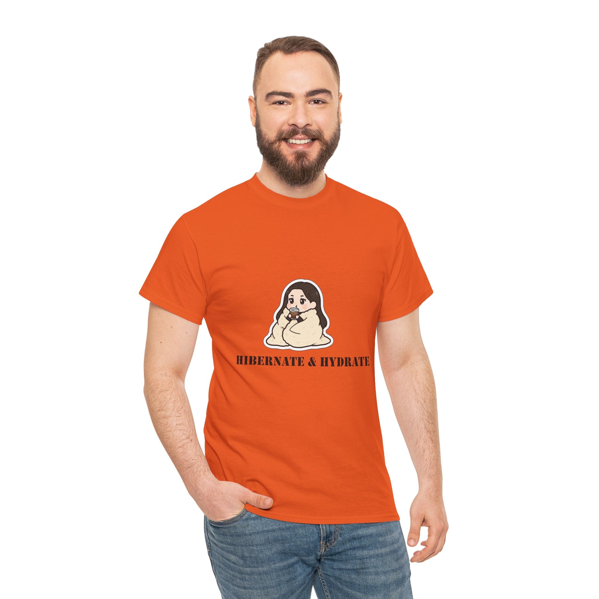 Hibernate & Hydrate Tee — Cozy Sloth Graphic T-Shirt