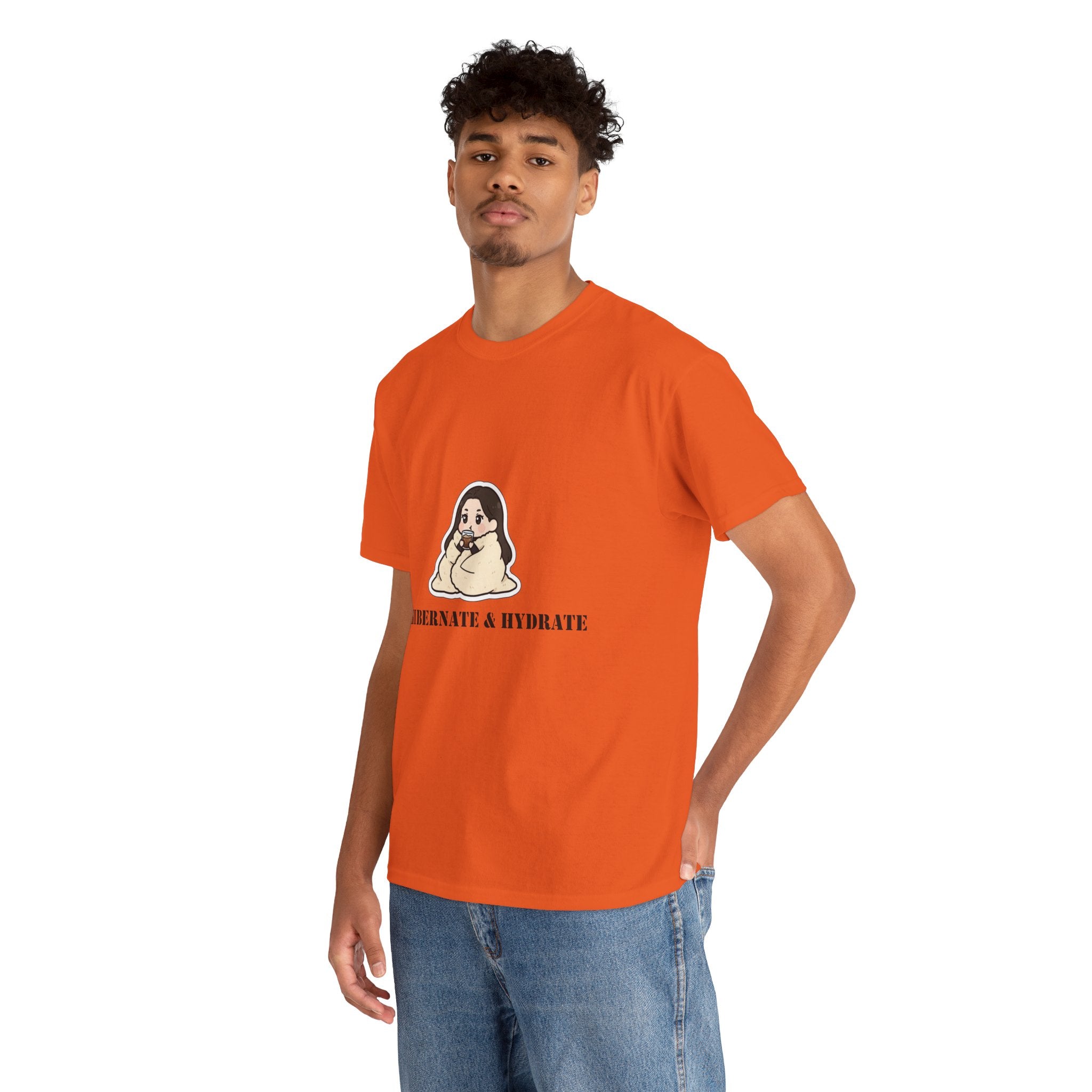 Hibernate & Hydrate Tee — Cozy Sloth Graphic T-Shirt