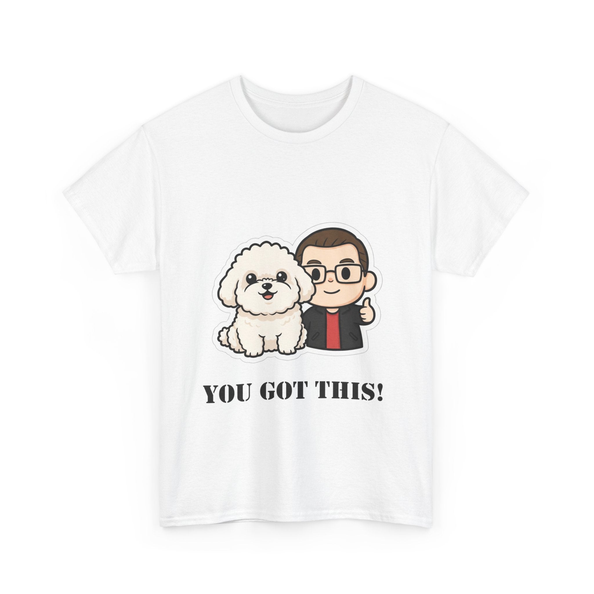 You Got This! Cute Dog & Person Motivational T‑Shirt