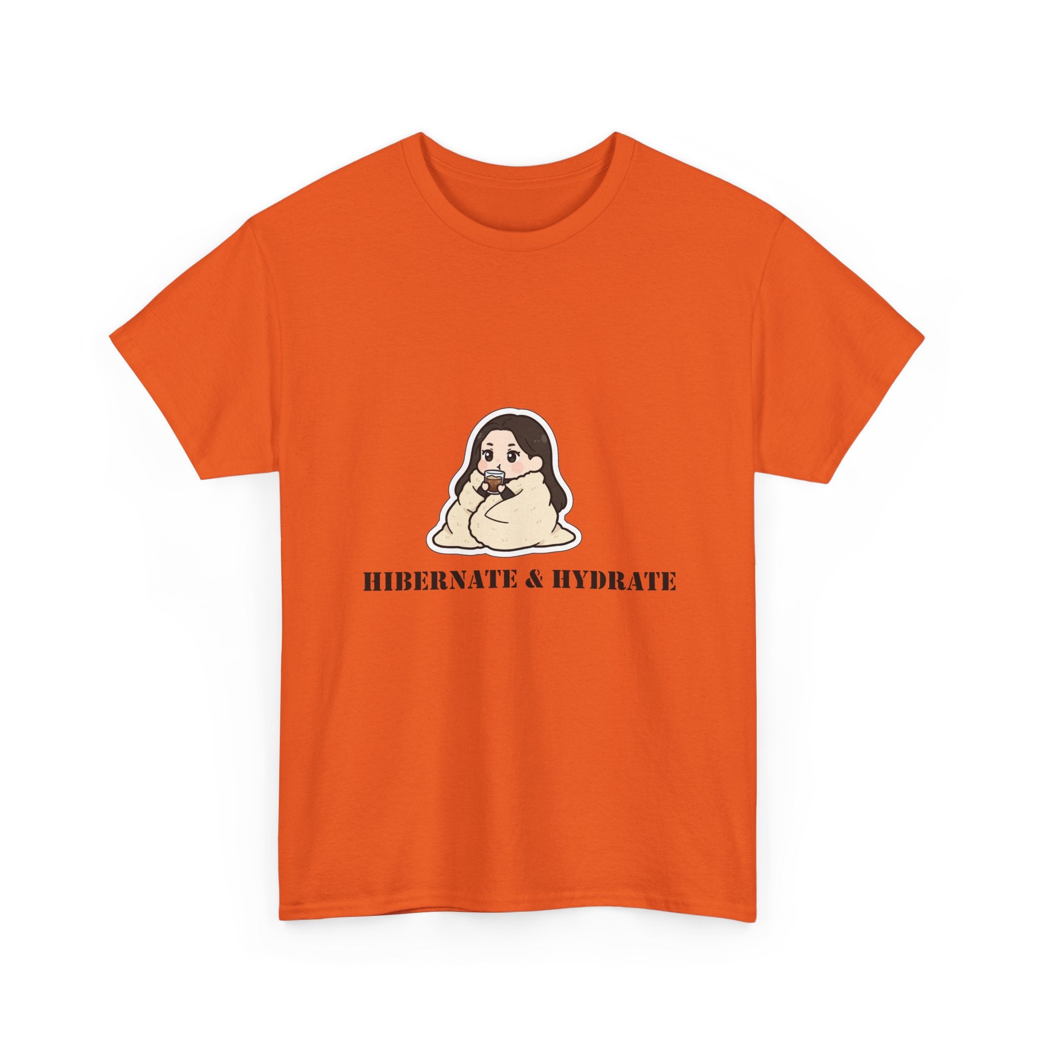 Hibernate & Hydrate Tee — Cozy Sloth Graphic T-Shirt