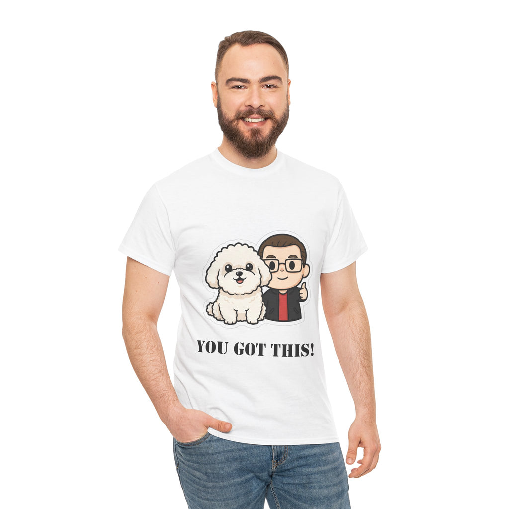You Got This! Cute Dog & Person Motivational T‑Shirt