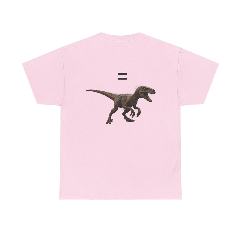 Distanceraptor over Timeraptor equals Velociraptor T-Shirt | Dinosaur Illustration Tee