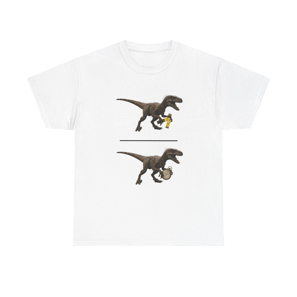 Distanceraptor over Timeraptor equals Velociraptor T-Shirt | Dinosaur Illustration Tee