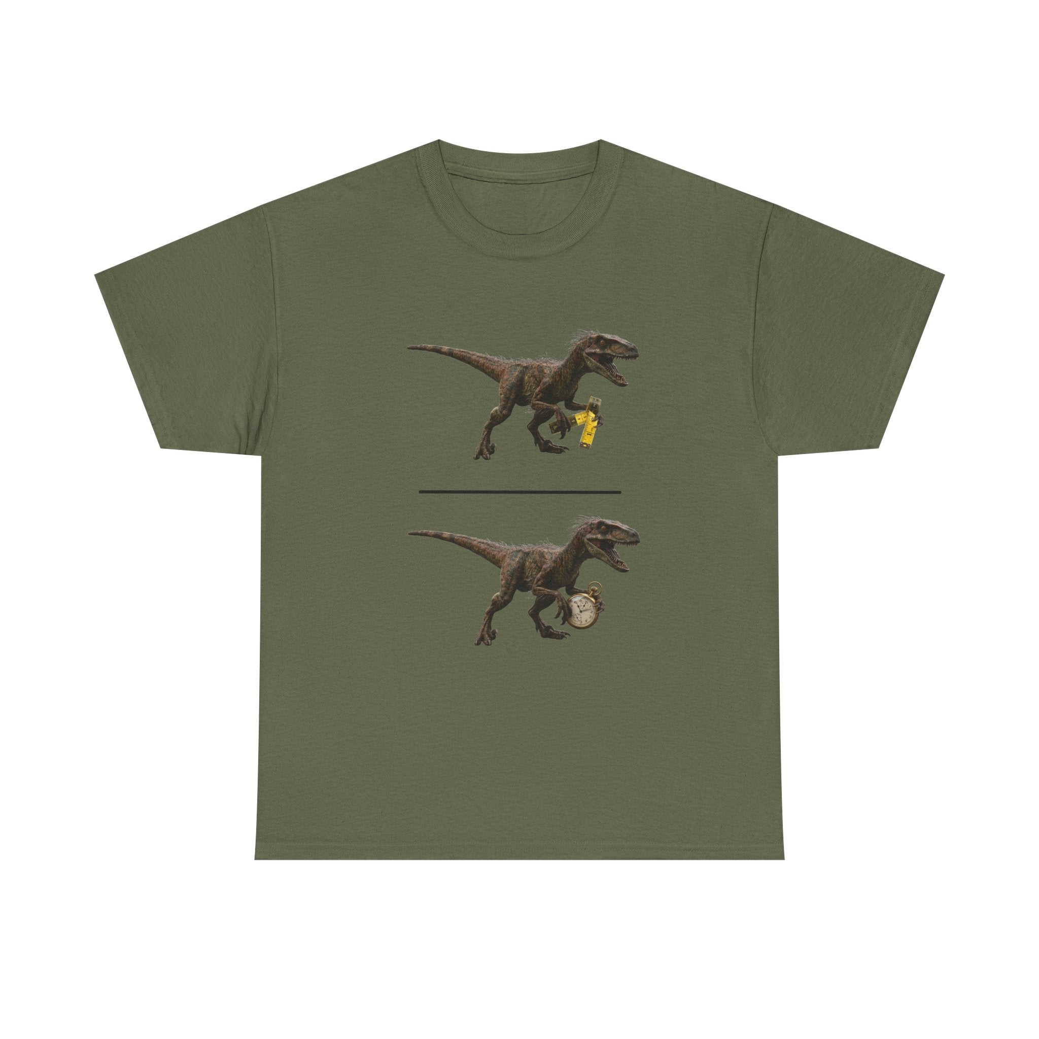 Distanceraptor over Timeraptor equals Velociraptor T-Shirt | Dinosaur Illustration Tee