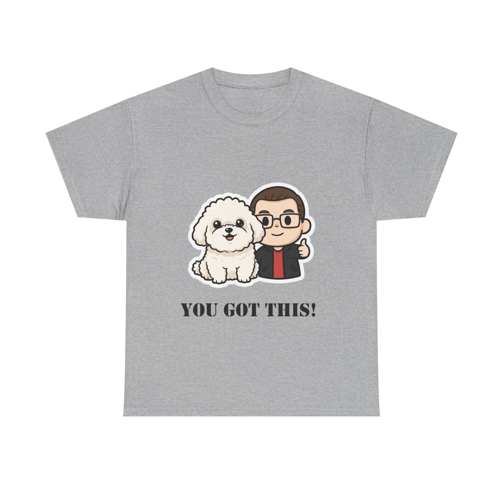 You Got This! Cute Dog & Person Motivational T‑Shirt