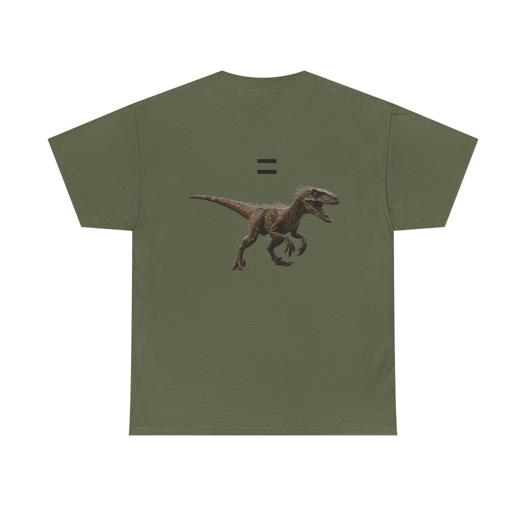 Distanceraptor over Timeraptor equals Velociraptor T-Shirt | Dinosaur Illustration Tee