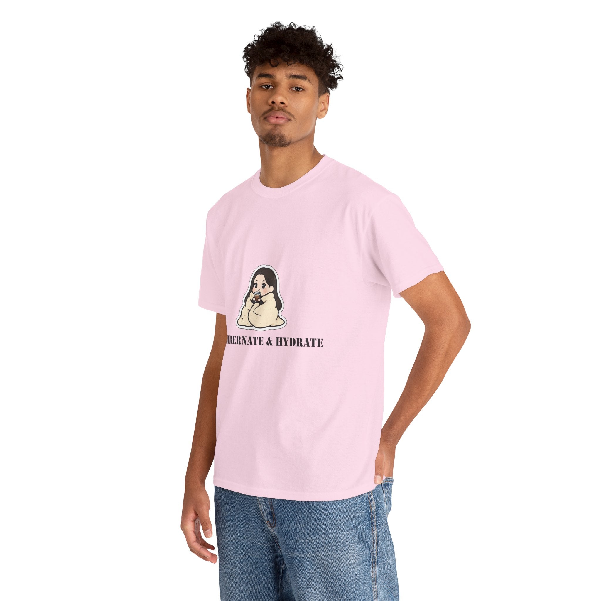 Hibernate & Hydrate Tee — Cozy Sloth Graphic T-Shirt