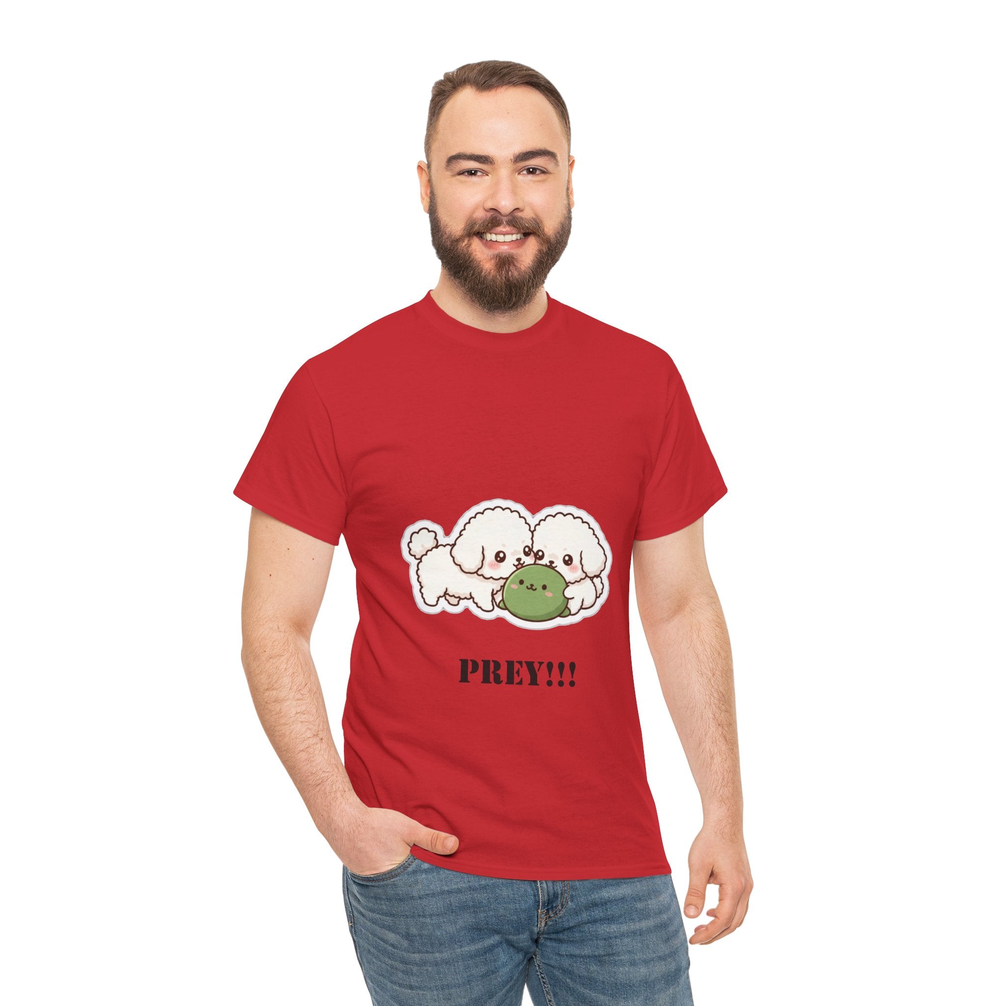 Cute Dogs Playing With Frog "PREY!!!" Tee