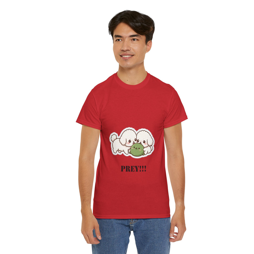 Cute Dogs Playing With Frog "PREY!!!" Tee