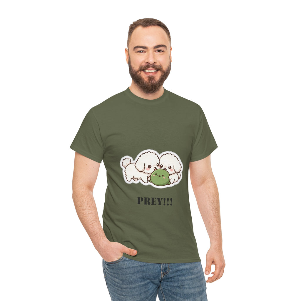Cute Dogs Playing With Frog "PREY!!!" Tee