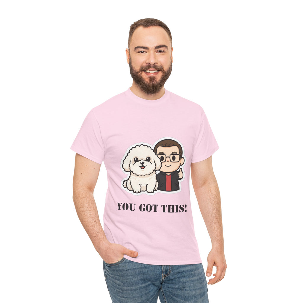 You Got This! Cute Dog & Person Motivational T‑Shirt