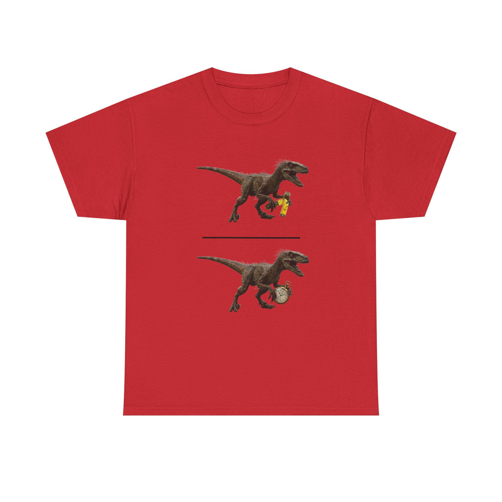 Distanceraptor over Timeraptor equals Velociraptor T-Shirt | Dinosaur Illustration Tee