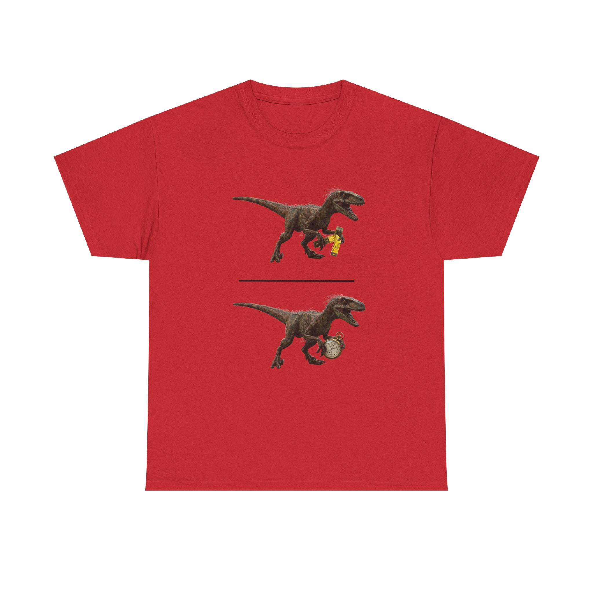 Distanceraptor over Timeraptor equals Velociraptor T-Shirt | Dinosaur Illustration Tee