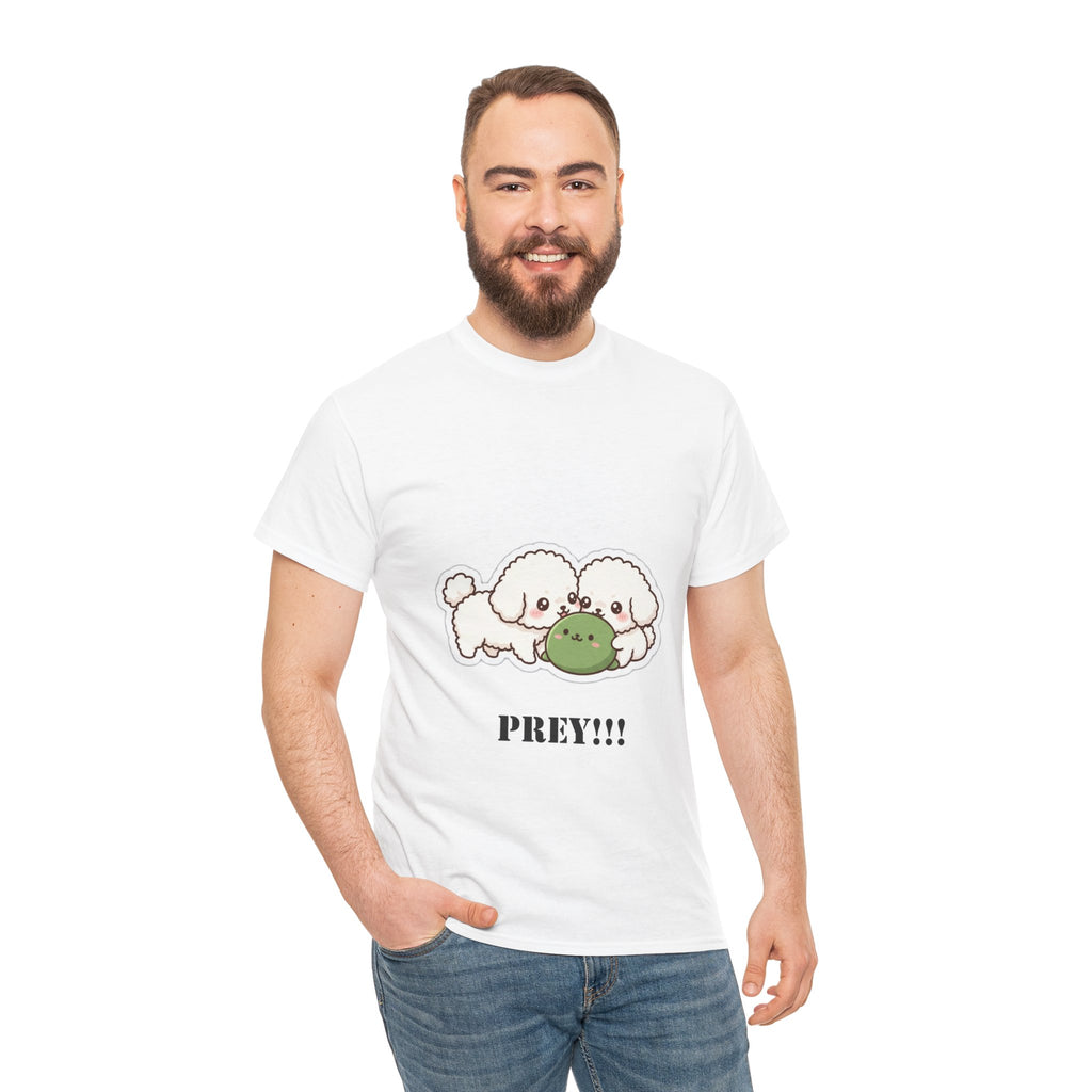 Cute Dogs Playing With Frog "PREY!!!" Tee