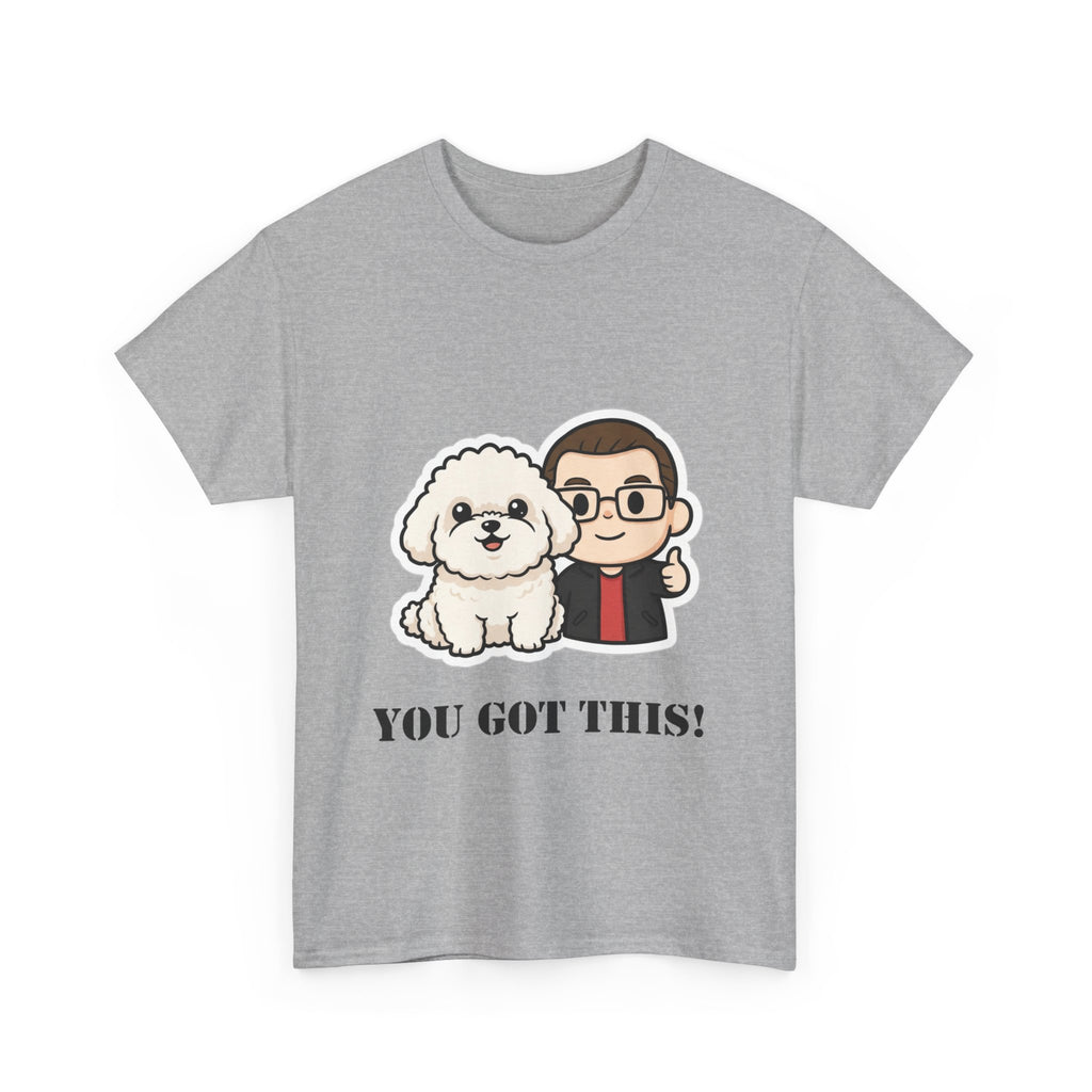 You Got This! Cute Dog & Person Motivational T‑Shirt