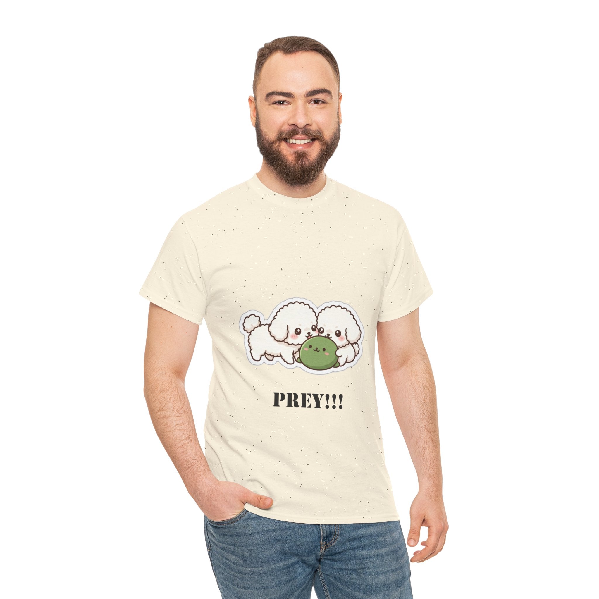 Cute Dogs Playing With Frog "PREY!!!" Tee