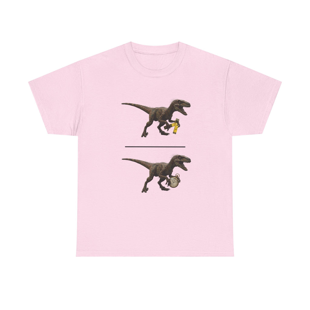 Distanceraptor over Timeraptor equals Velociraptor T-Shirt | Dinosaur Illustration Tee