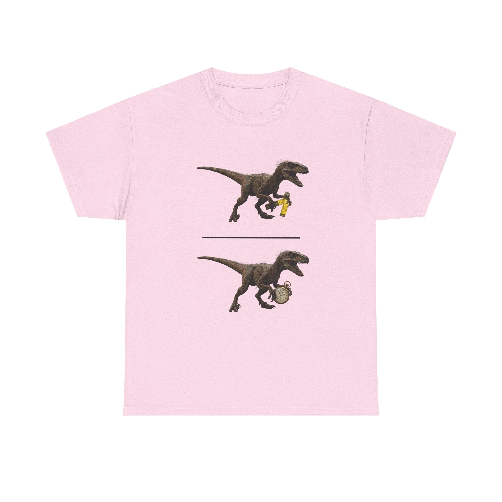 Distanceraptor over Timeraptor equals Velociraptor T-Shirt | Dinosaur Illustration Tee